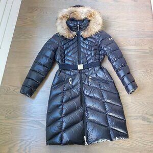 Escada Coat with Belt & Fur